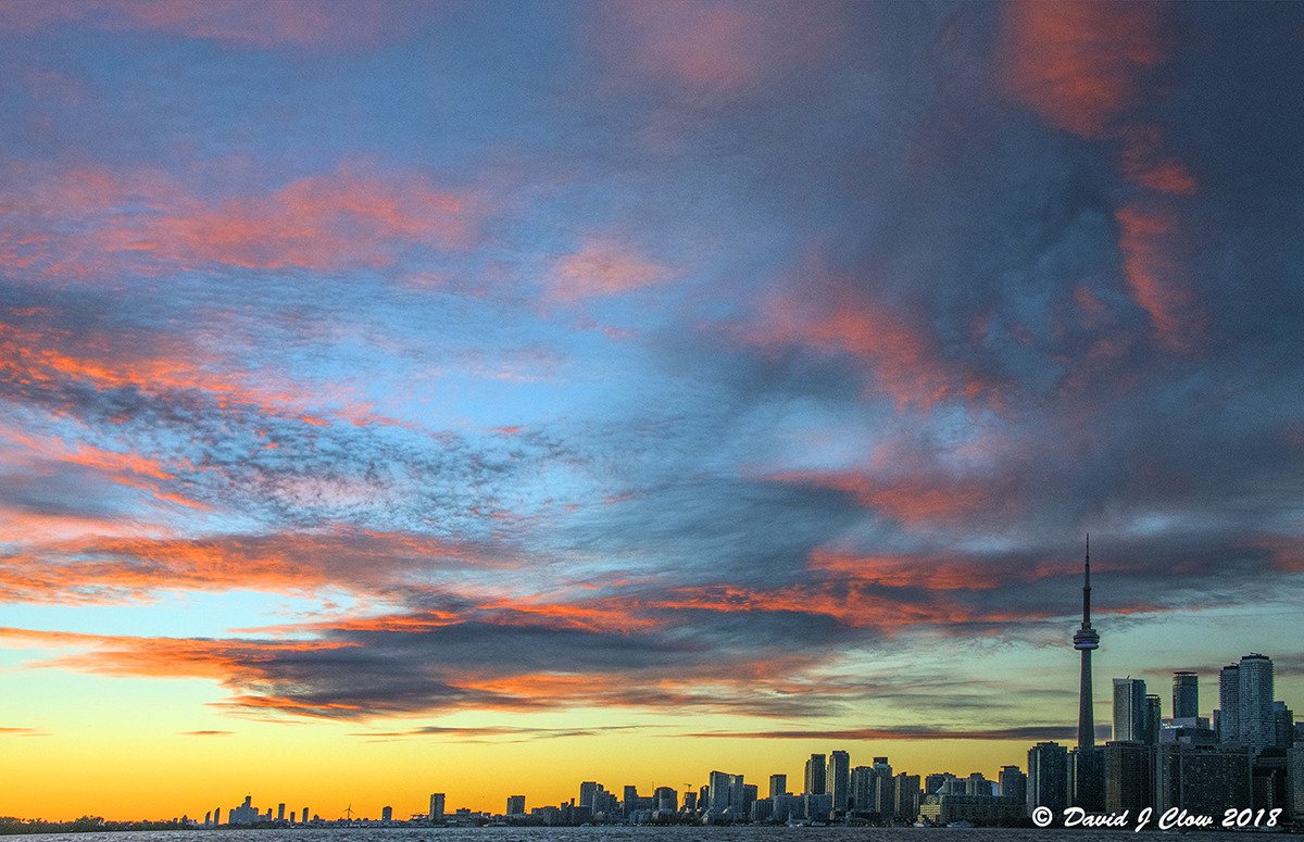 Summer Skyline Sunset, from Ward's Island