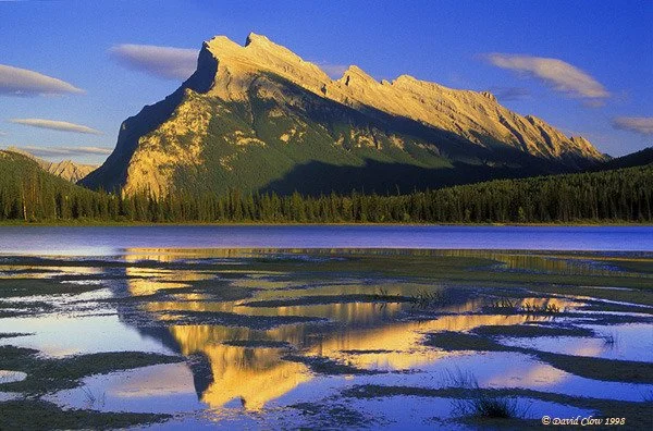 Mt Rundell over 2nd Vermillion Lake