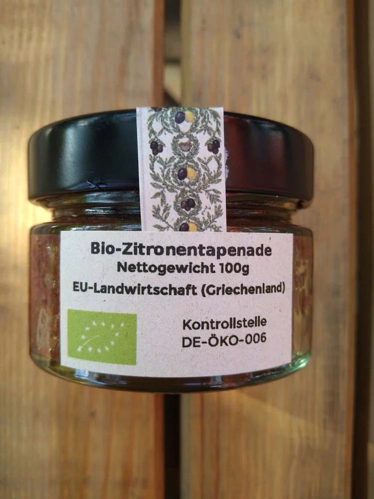 "Sommerlich frisch & Zitrone" - Bio-Tapenade mit Zitrone