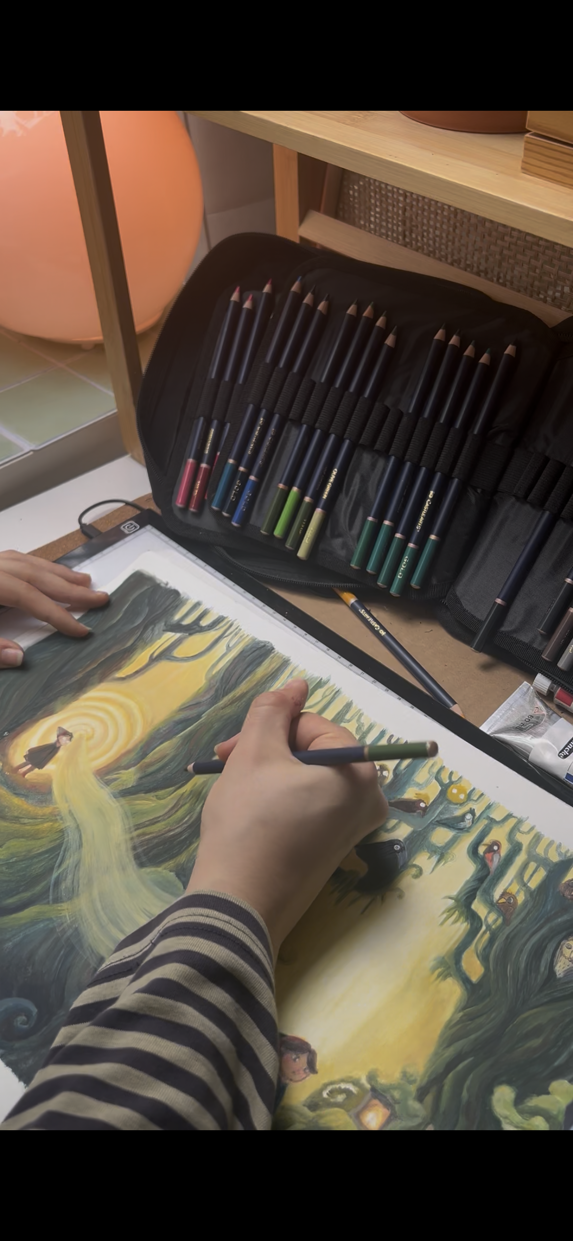 Gouache painting for picture book
