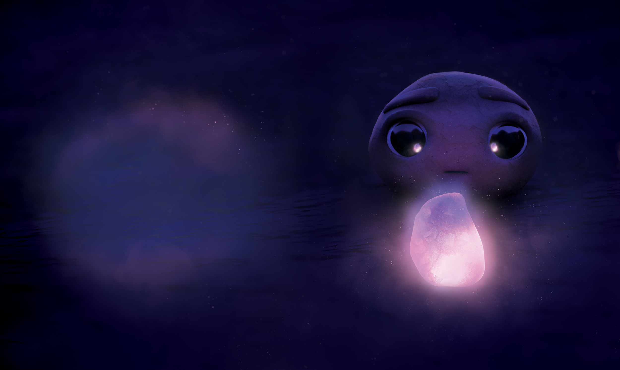 A peculiar glowing stone