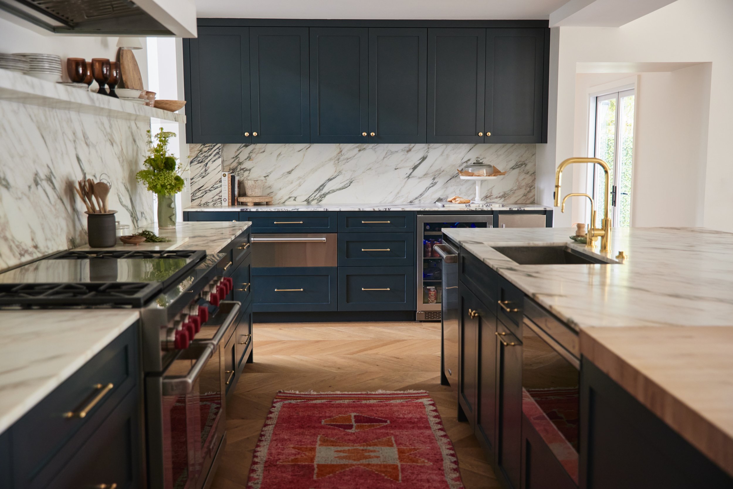Luxury California farmhouse designed by Spinazzola Interiors featuring bold interiors, bespoke furnishings, statement lighting and custom residential design.