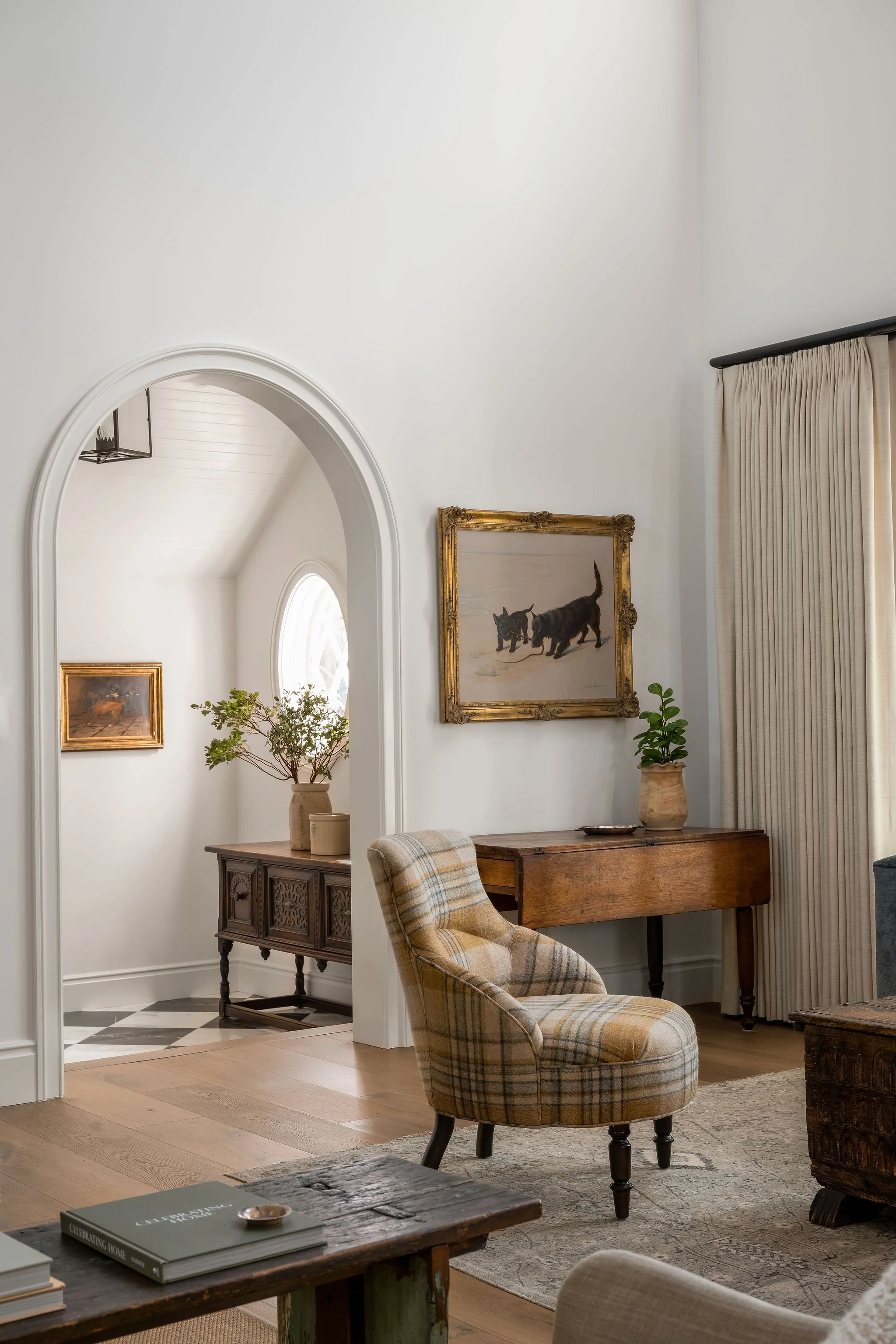 Mission Possible by Spinazzola Interiors featuring luxury California interior design with vintage furnishings, layered textures and timeless residential styling.