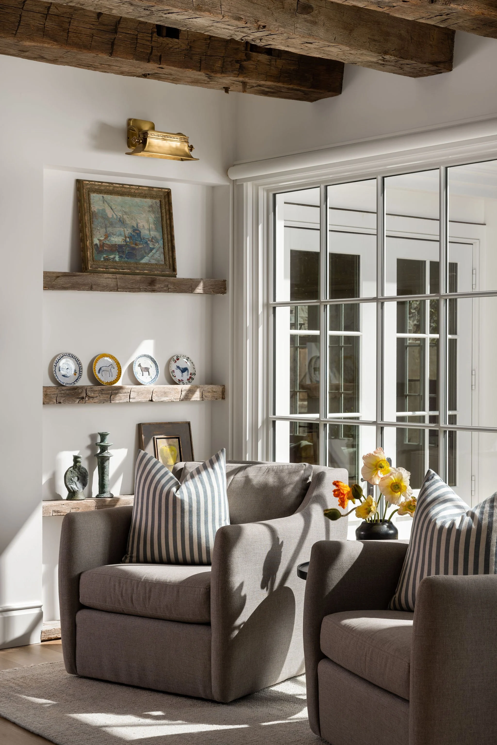 Mission Possible by Spinazzola Interiors featuring luxury California interior design with vintage furnishings, layered textures and timeless residential styling.