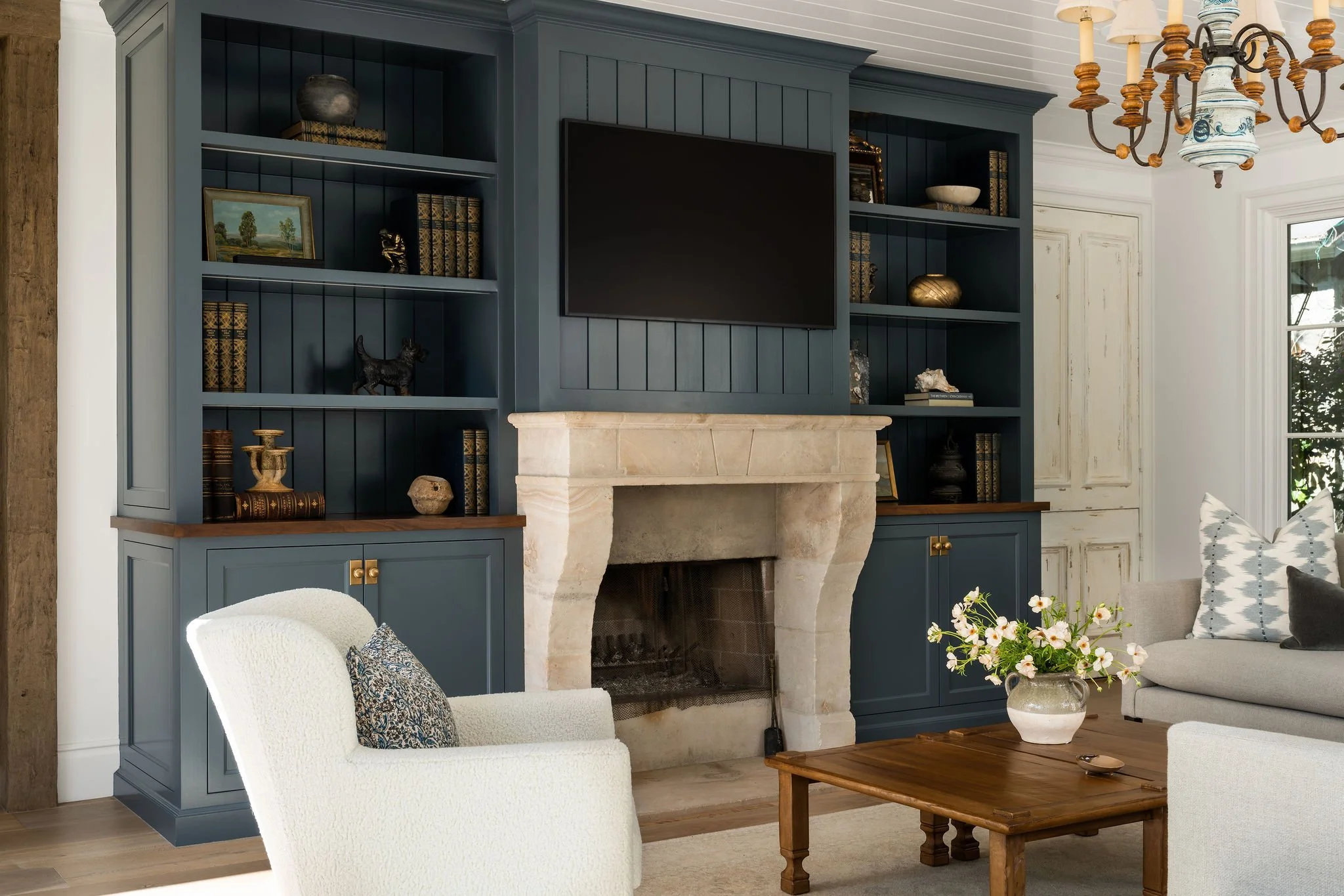 Mission Possible by Spinazzola Interiors featuring luxury California interior design with vintage furnishings, layered textures and timeless residential styling.