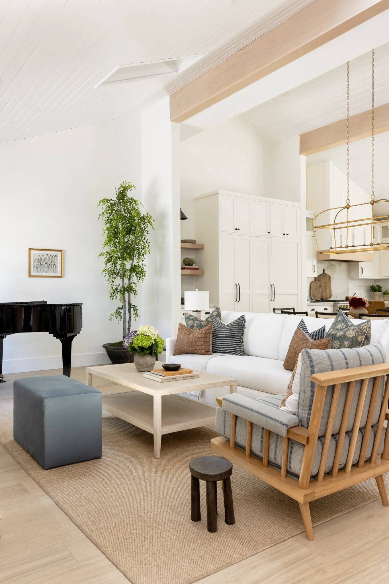 California coastal remodel by Spinazzola Interiors featuring indoor-outdoor living, natural materials and bespoke residential interior design.