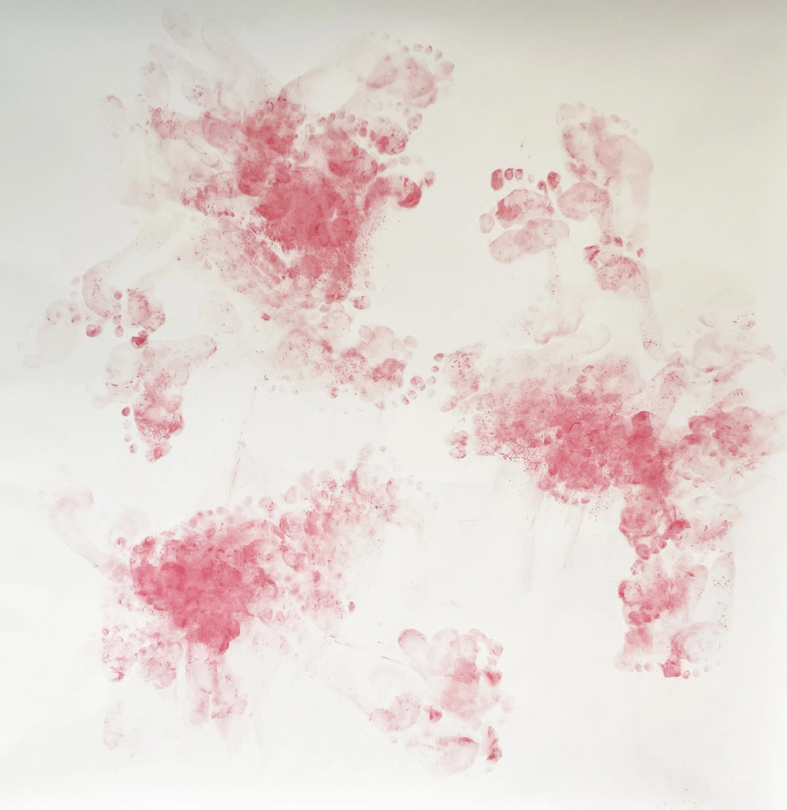 Star Petronella (Linda, Louise, and Sophie), 2026. Tempera on paper, 52 x 52 in. (approx.).