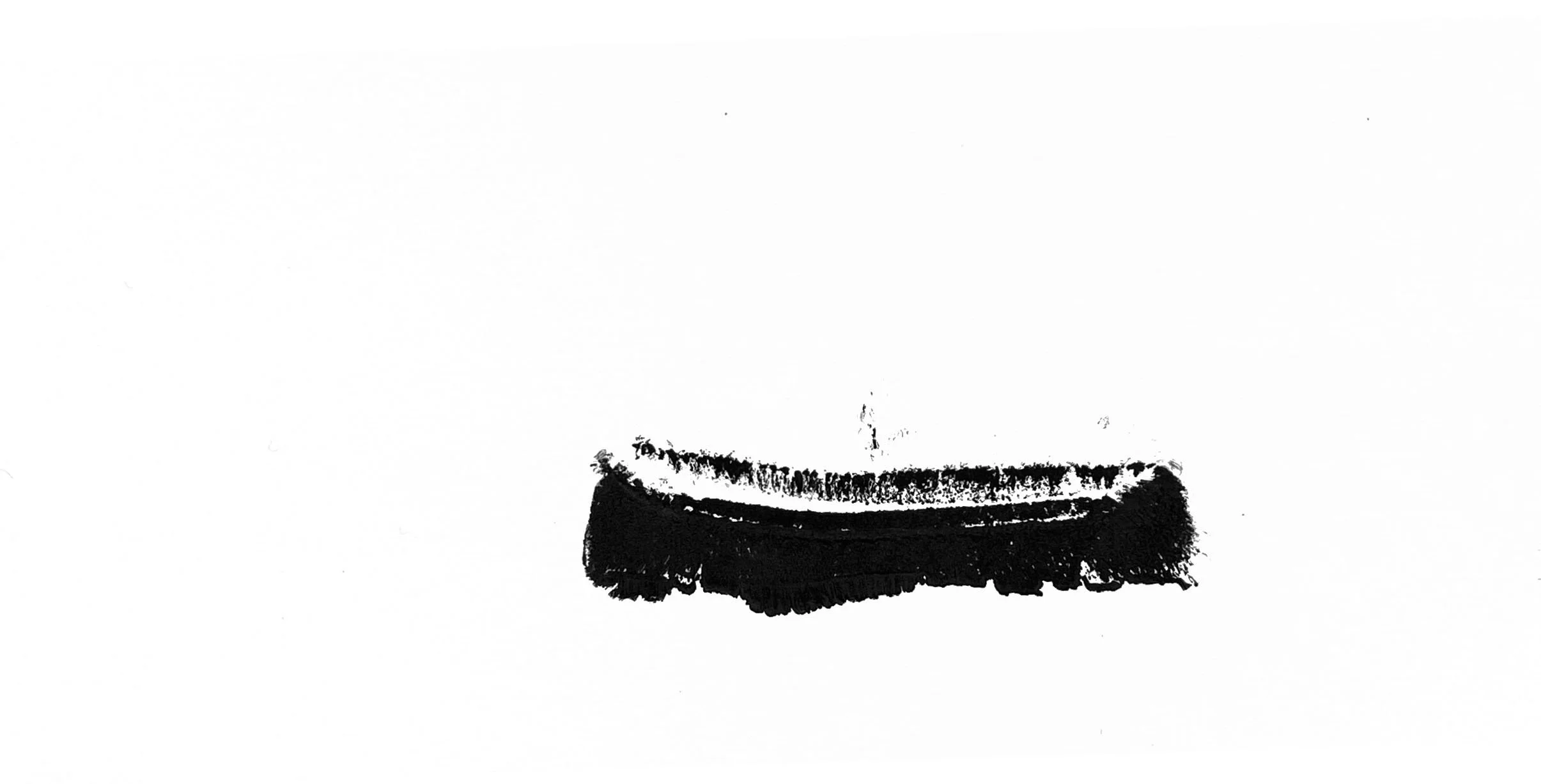 Trainer (stills), 2023. Relief prints from sliced trainer (sneaker).
