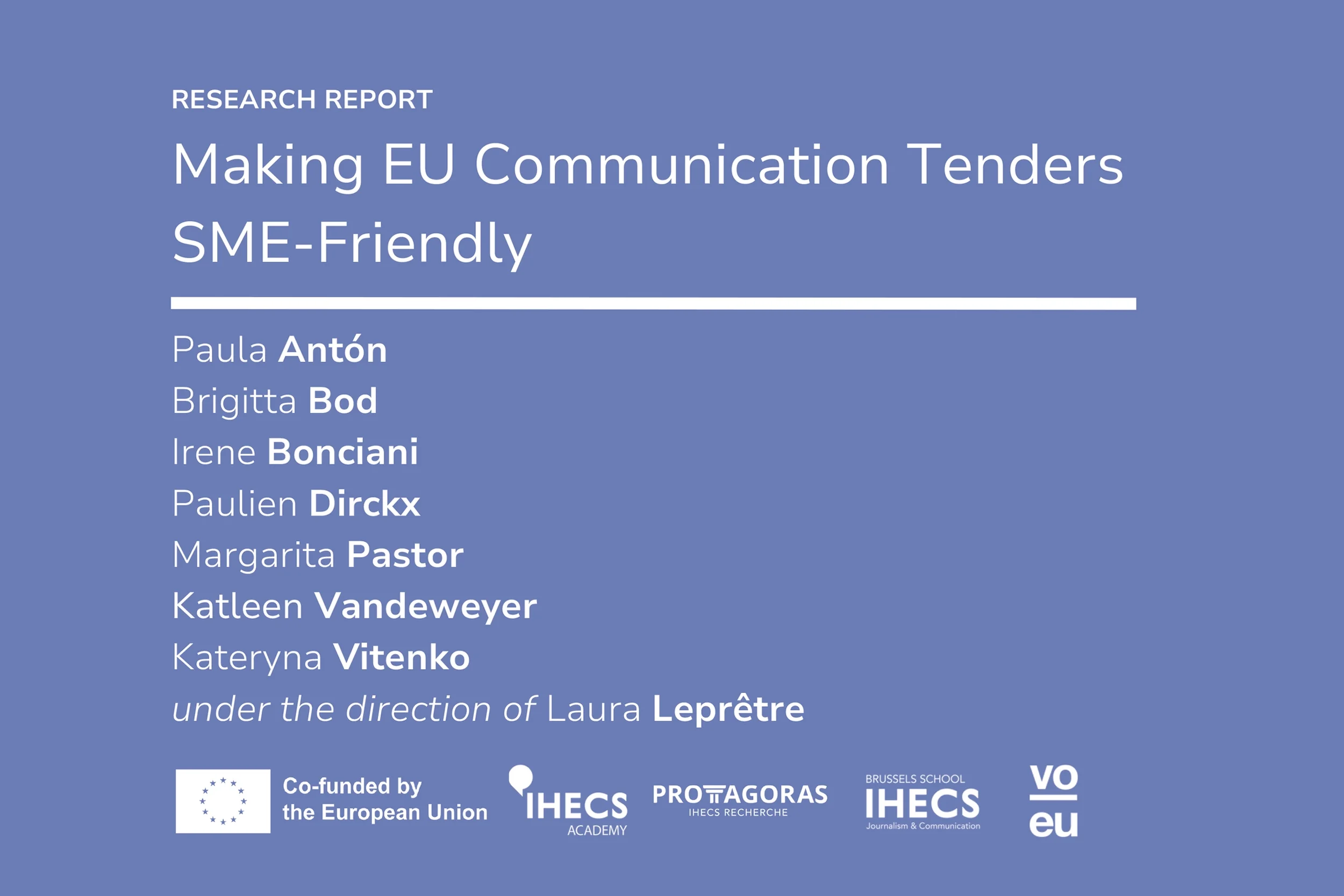 Making EU Communication Tenders More Accessible for SMEs