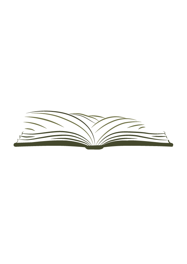 Open book illustration — Eyton Burrow trial session nature school Shropshire