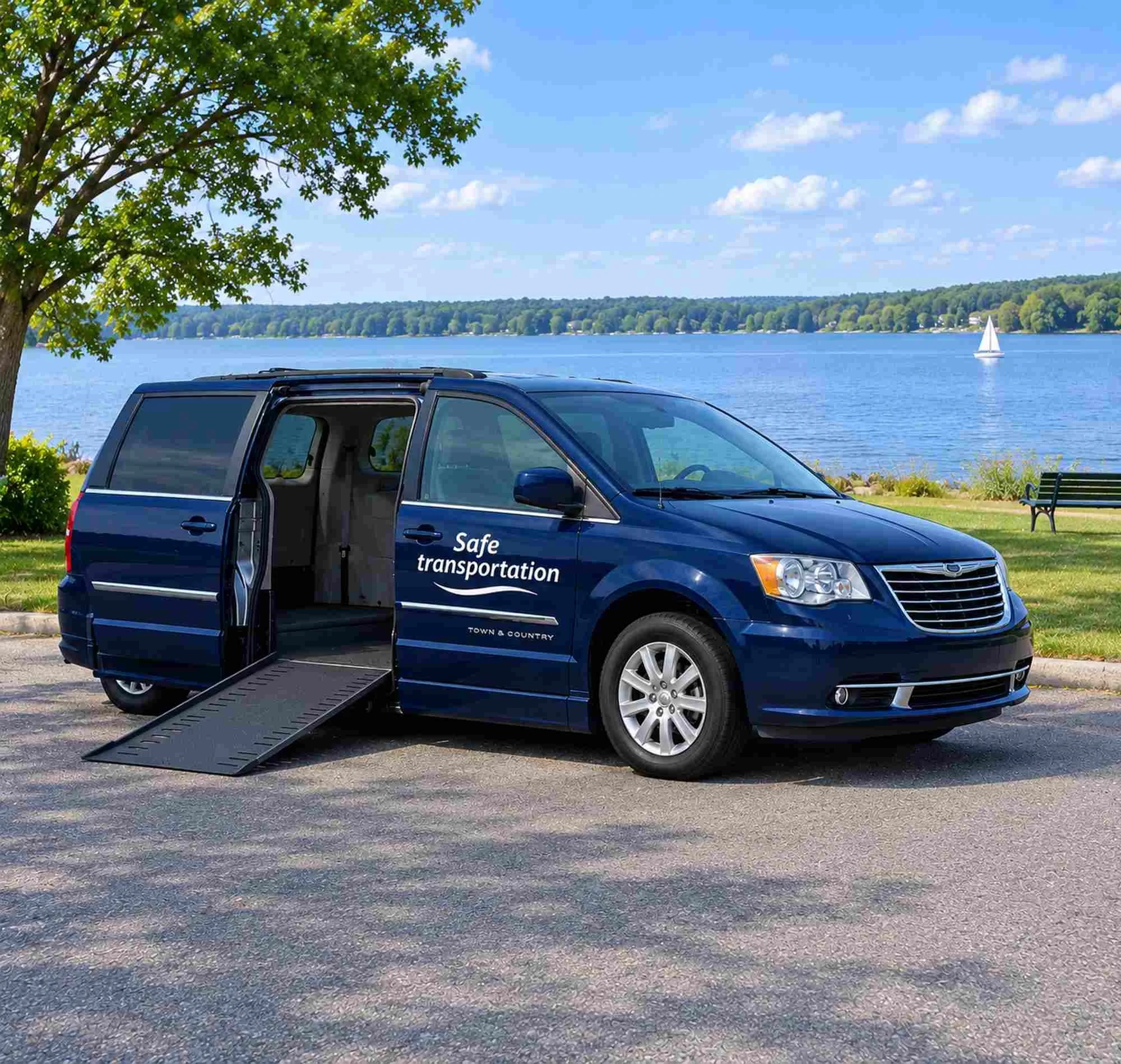 Safe transportation of Augusta vehicle near a customer's home