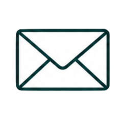 Symbol einer E-Mail-Nachricht, im Rahmen eines Icons