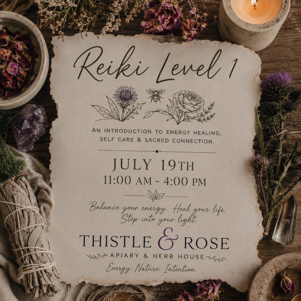 Reiki Level 1 Workshop - Transformative Energy Healing Experience