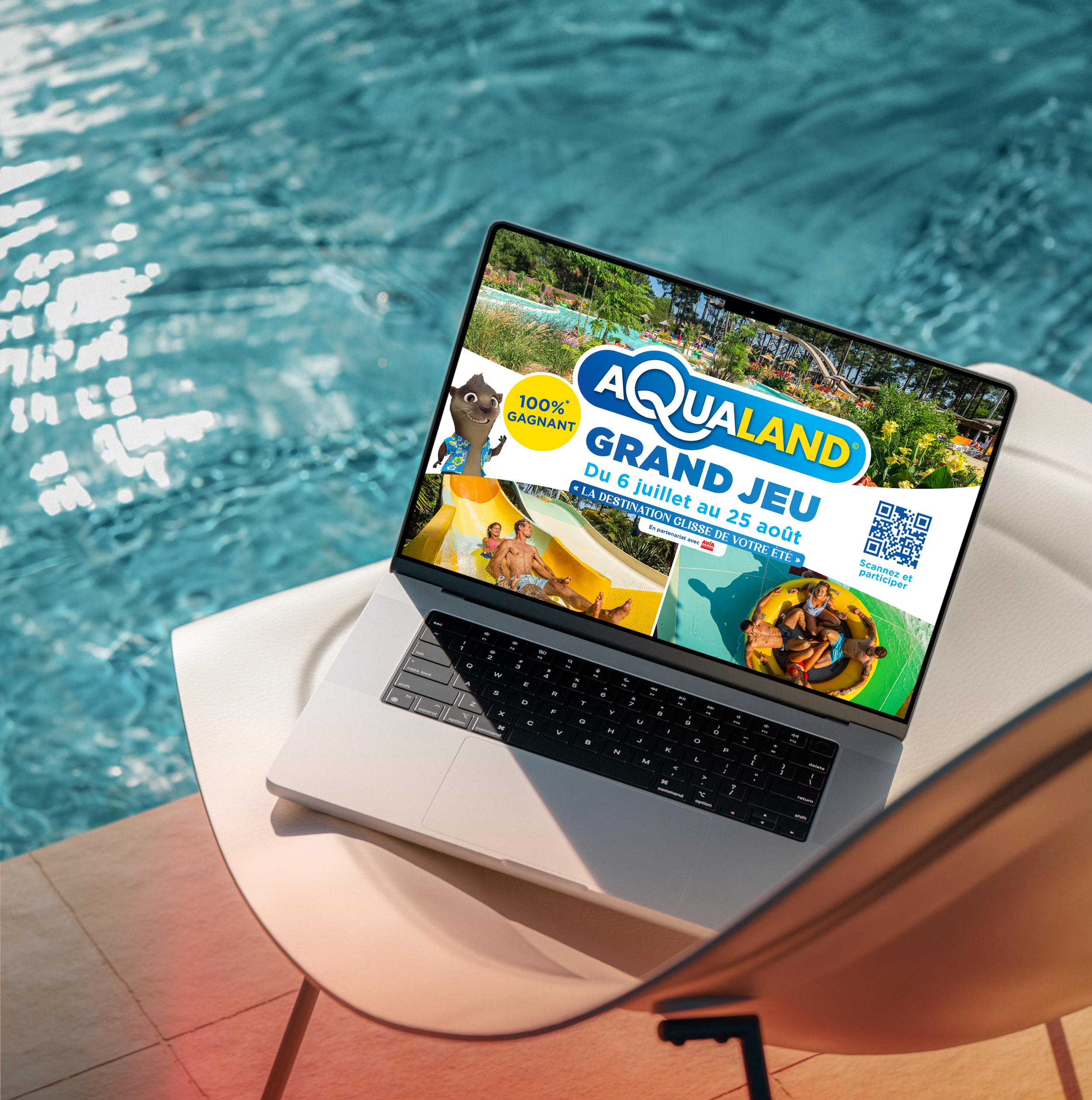 Free MacBook Pro at the Pool Mockup.png