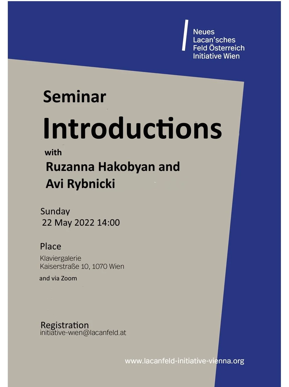 Seminar Einleitungen mit Ruzanna Hakobyan &amp; Avi Rybnicki 