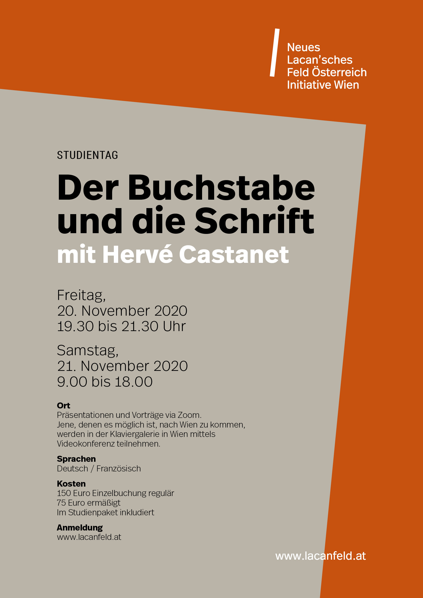 Studientag der Initiative Wien mit Hervé Castanet    via Zoom