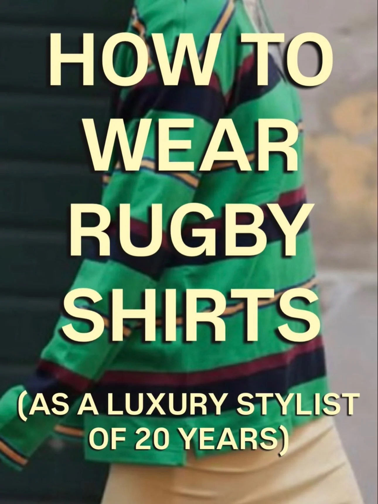 A rugby shirt is one of those pieces that can completely shift depending on how you wear it. Layer a button-down underneath, belt it, tie a shirt around your waist, or keep it simple with relaxed denim. I especially love it styled with something unex