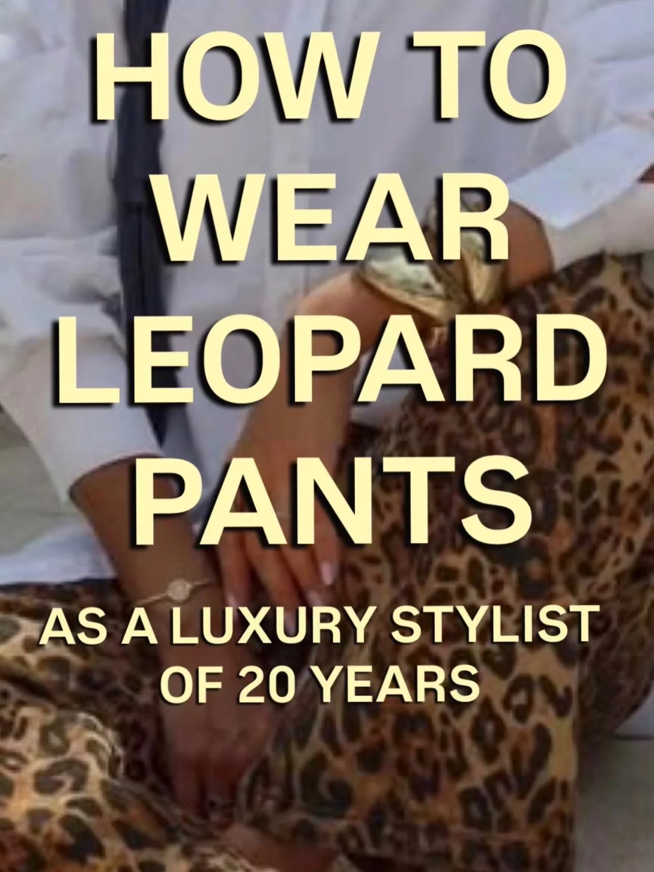 Leopard pants are much easier to wear than you think. Treat them like a neutral and keep the rest of the outfit simple&mdash;a button-down, an easy knit, denim or a brown jacket. Then add red, burgundy or even light blue for a little contrast.

Would