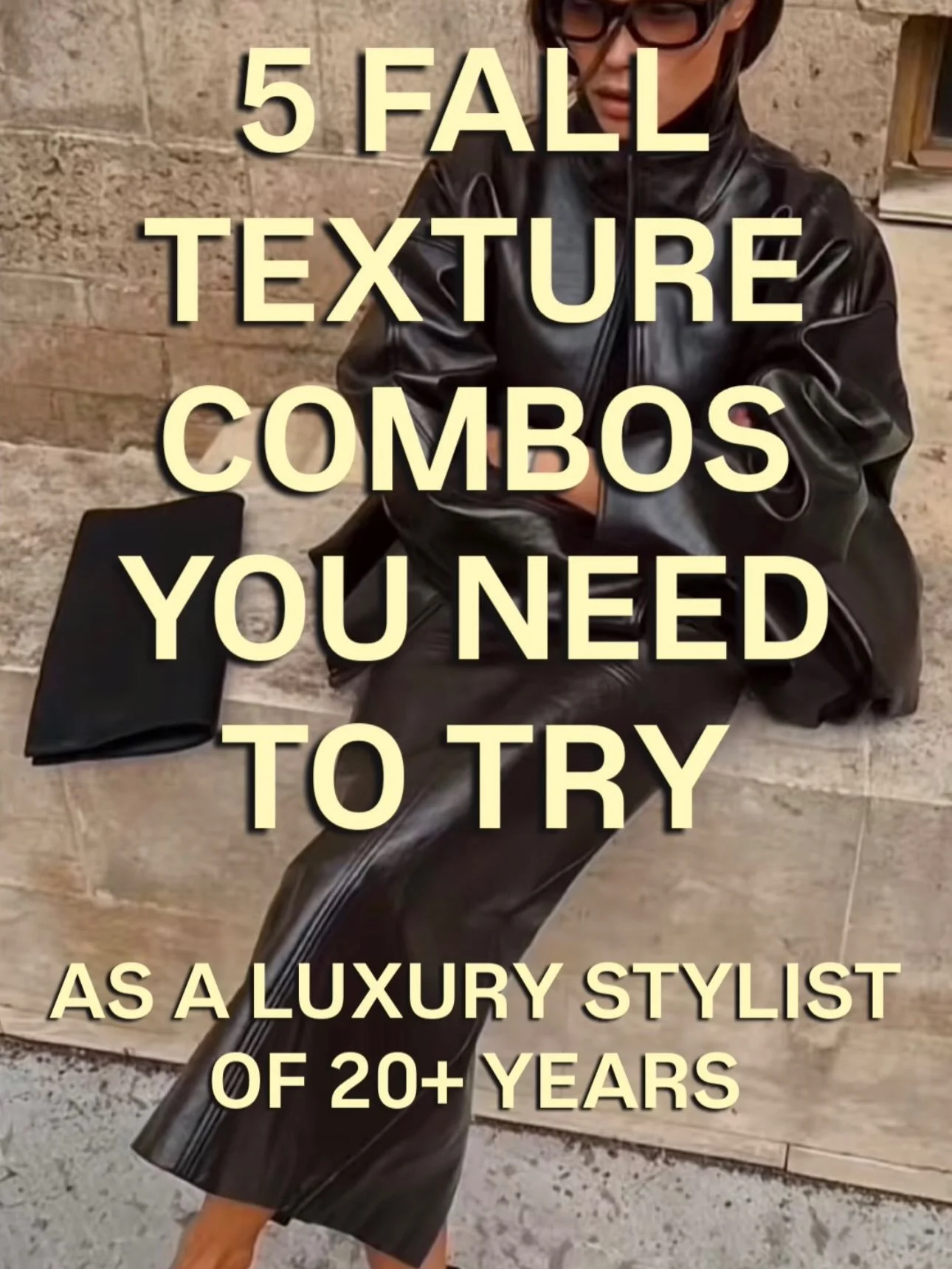 The difference between a good fall outfit and one that looks truly elevated is often texture.

The right pairing adds depth and contrast without adding more color, more accessories or more &ldquo;stuff.&rdquo; Think soft against structured, polished 