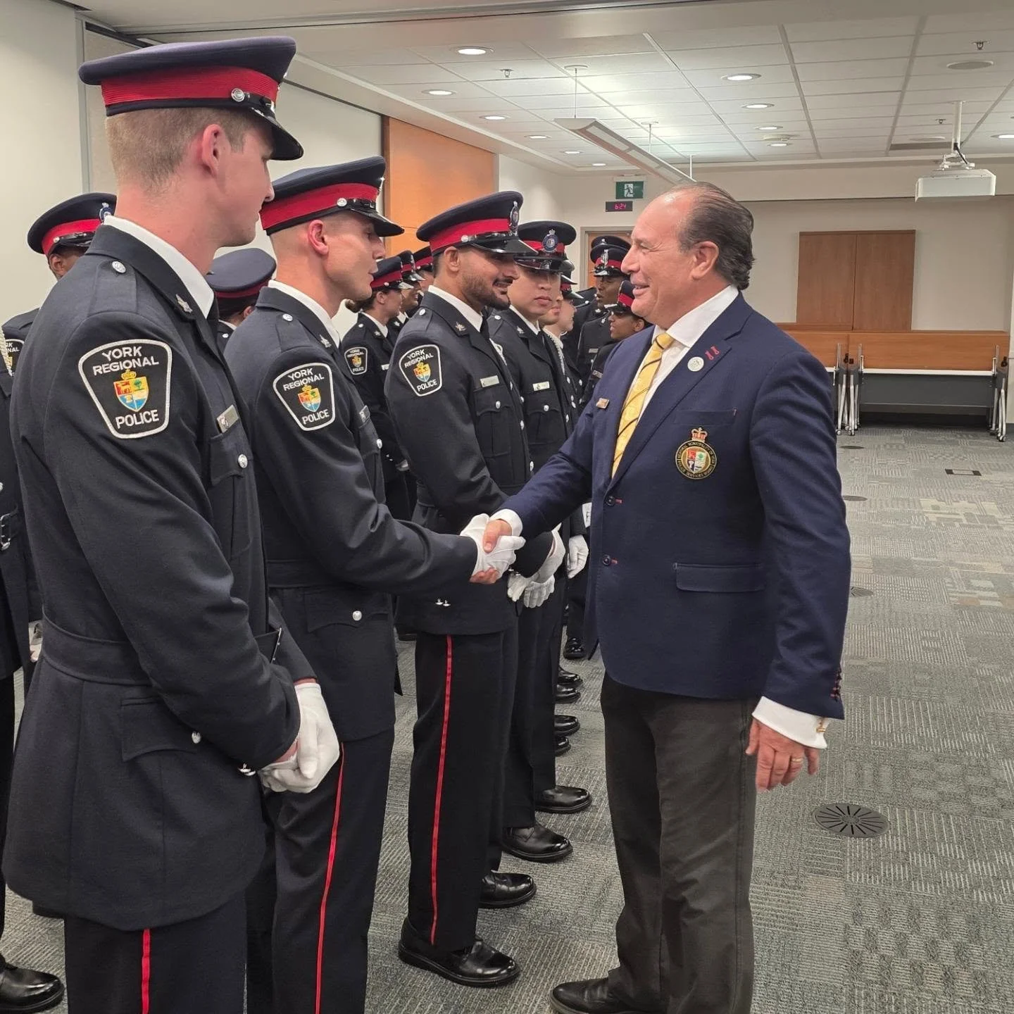 As the Chair of the York Regional Police Service Board, it was my honour to participate in the Recruit Class 02- 2026  Badging Ceremony