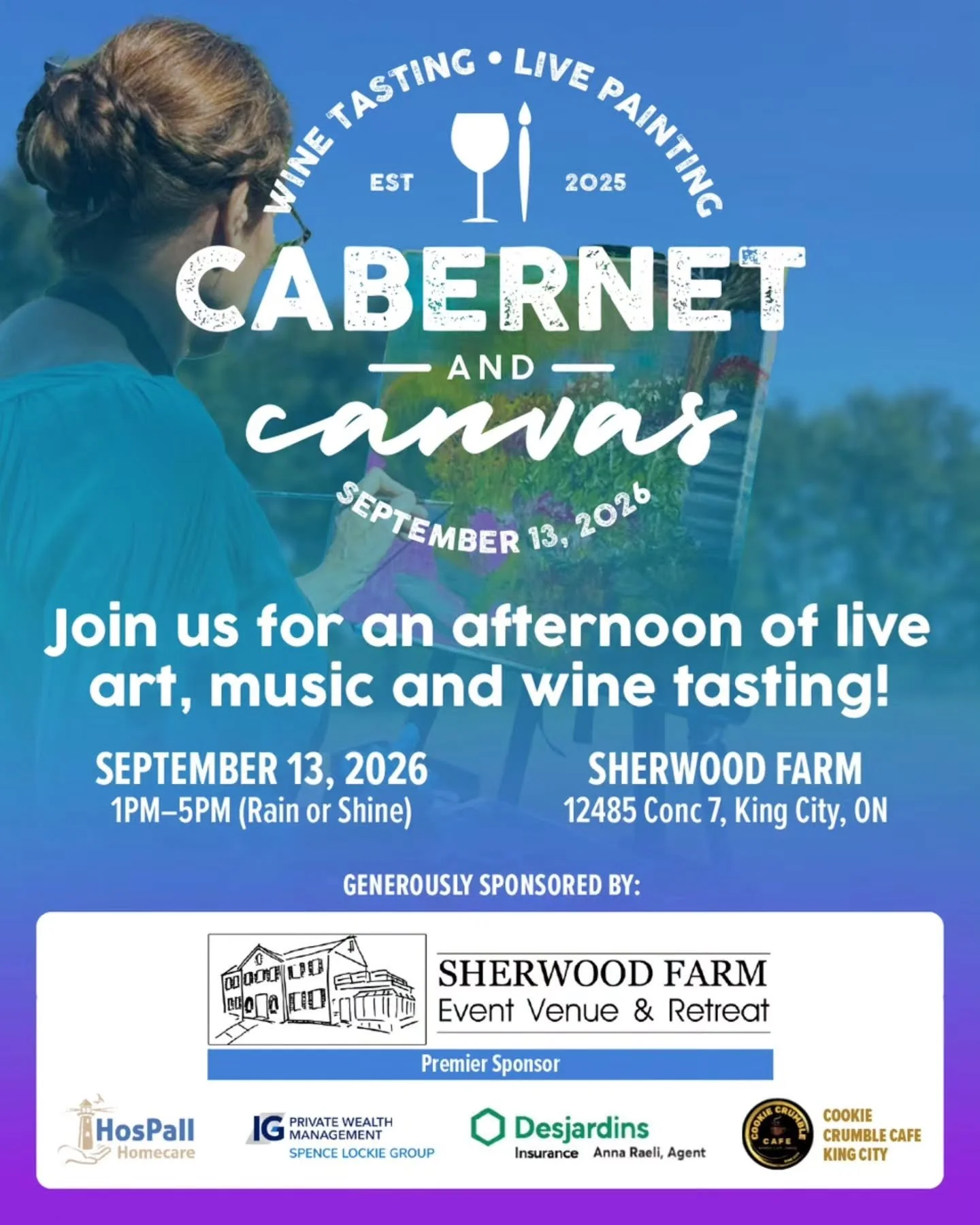 Don&rsquo;t miss out on this year&rsquo;s Cabernet and Canvas! All proceeds from this event go to support arts and culture in our community. Tickets are going fast and are available at artssocietyking.ca