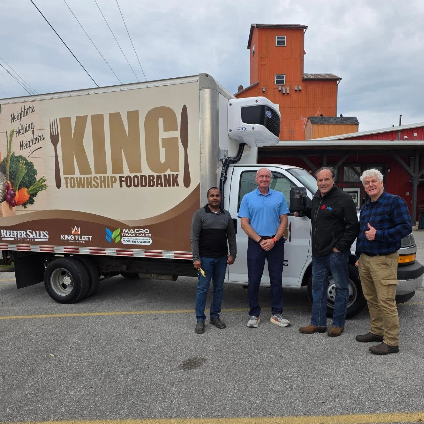 So proud of our community that donated a truck to @kingtownshipfoodbank . THANK YOU for your generous donation Marco Truck Sales, King Fleet Solutions and Reefer Sales