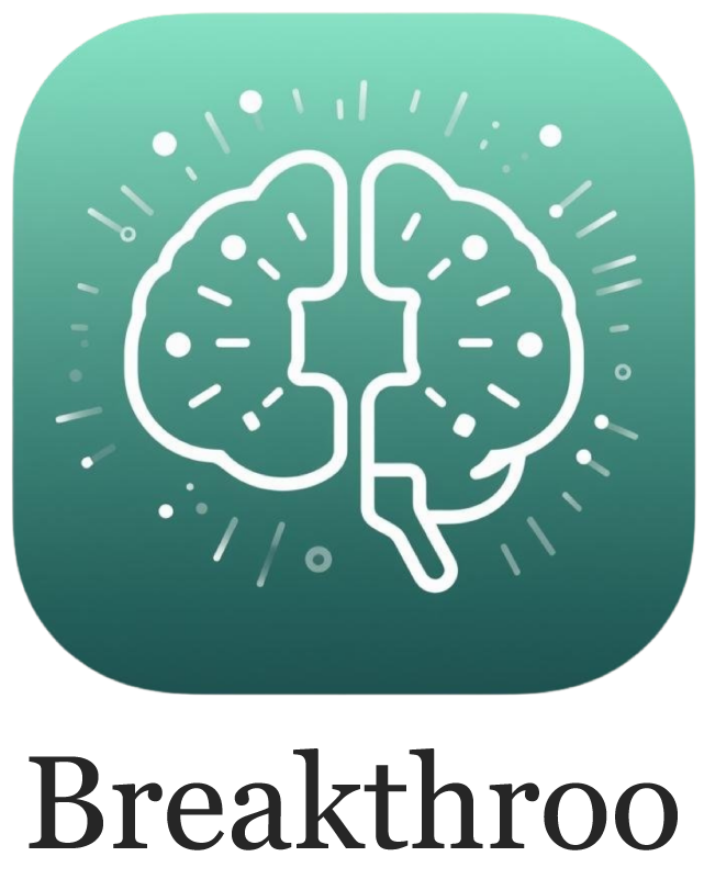 Illustration of a brain with radiating lines on a teal background, representing mental health or cognitive concepts.