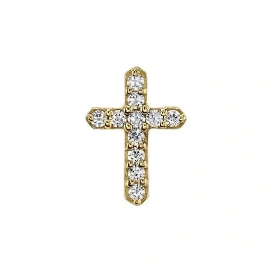 Micro Pavé Cross – Sacred Symbol. Subtle Brilliance