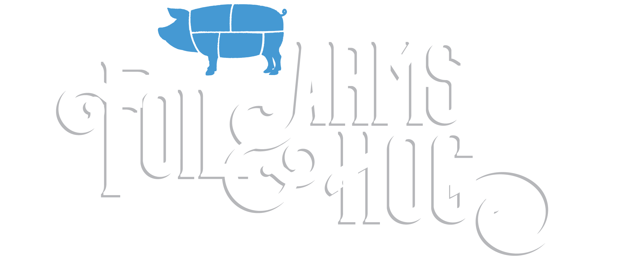 A stylized illustration of the phrase 'Full Arms Full Heart' with a blue, segmented arm at the top.