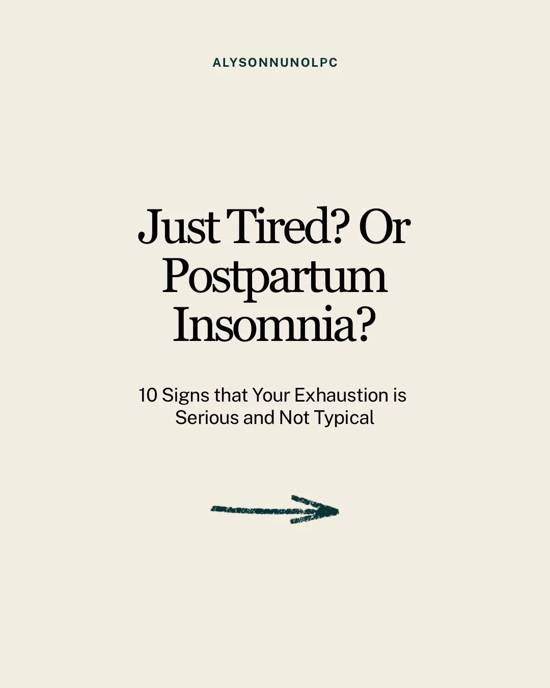 🌙 Postpartum insomnia is more than just being tired.

It&rsquo;s feeling completely exhausted, yet lying awake while your mind refuses to quiet down. It&rsquo;s listening for every little sound, replaying worries, and desperately wishing you could s