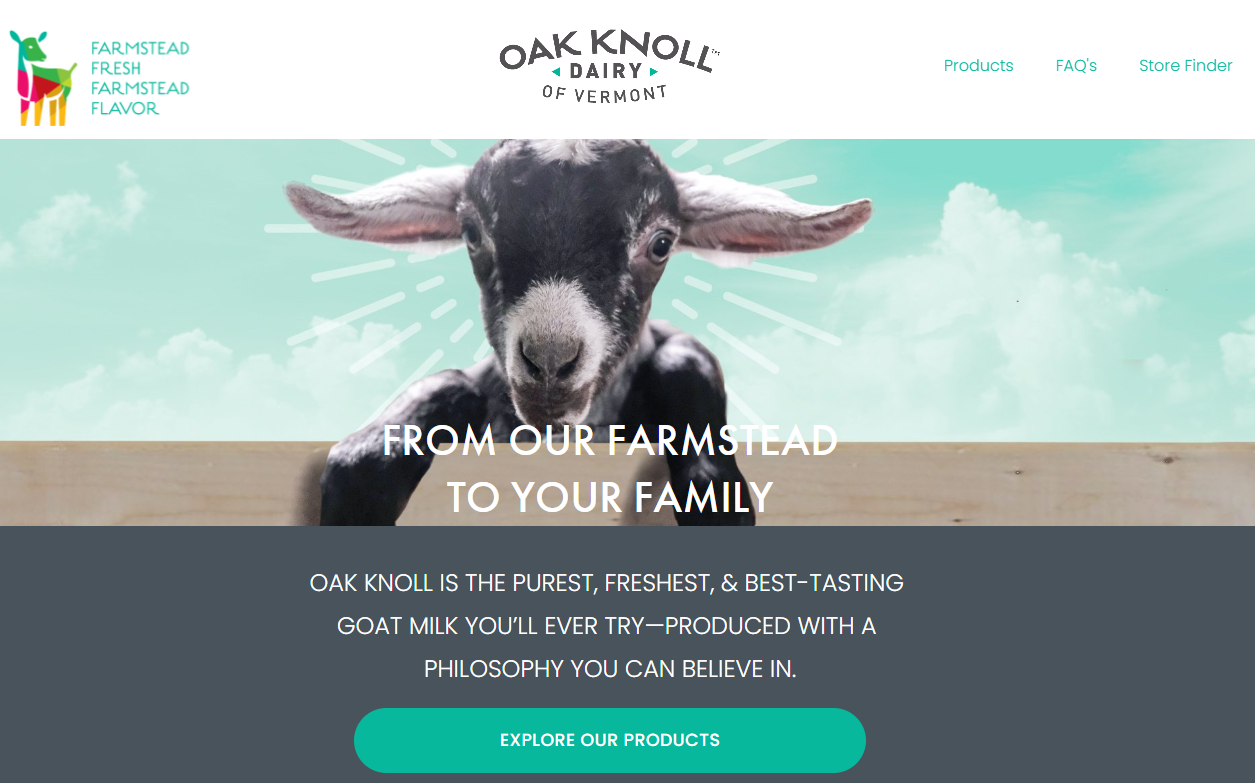 Website Copy for Oak Knoll Dairy