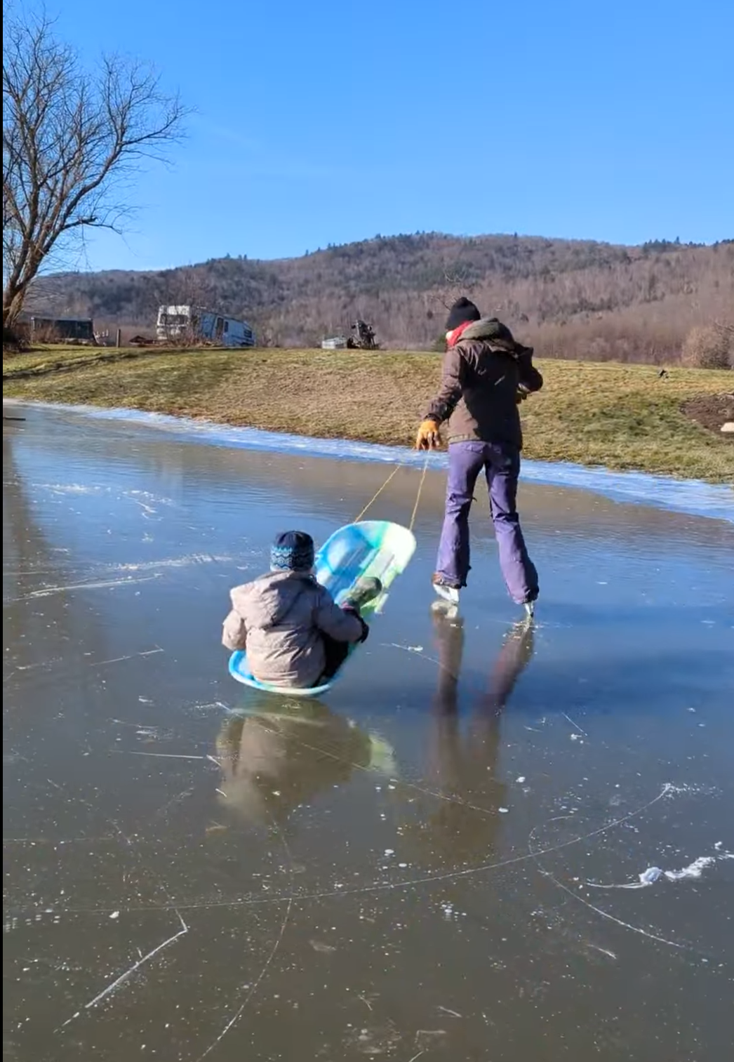 When life gives you a flood, go ice skating