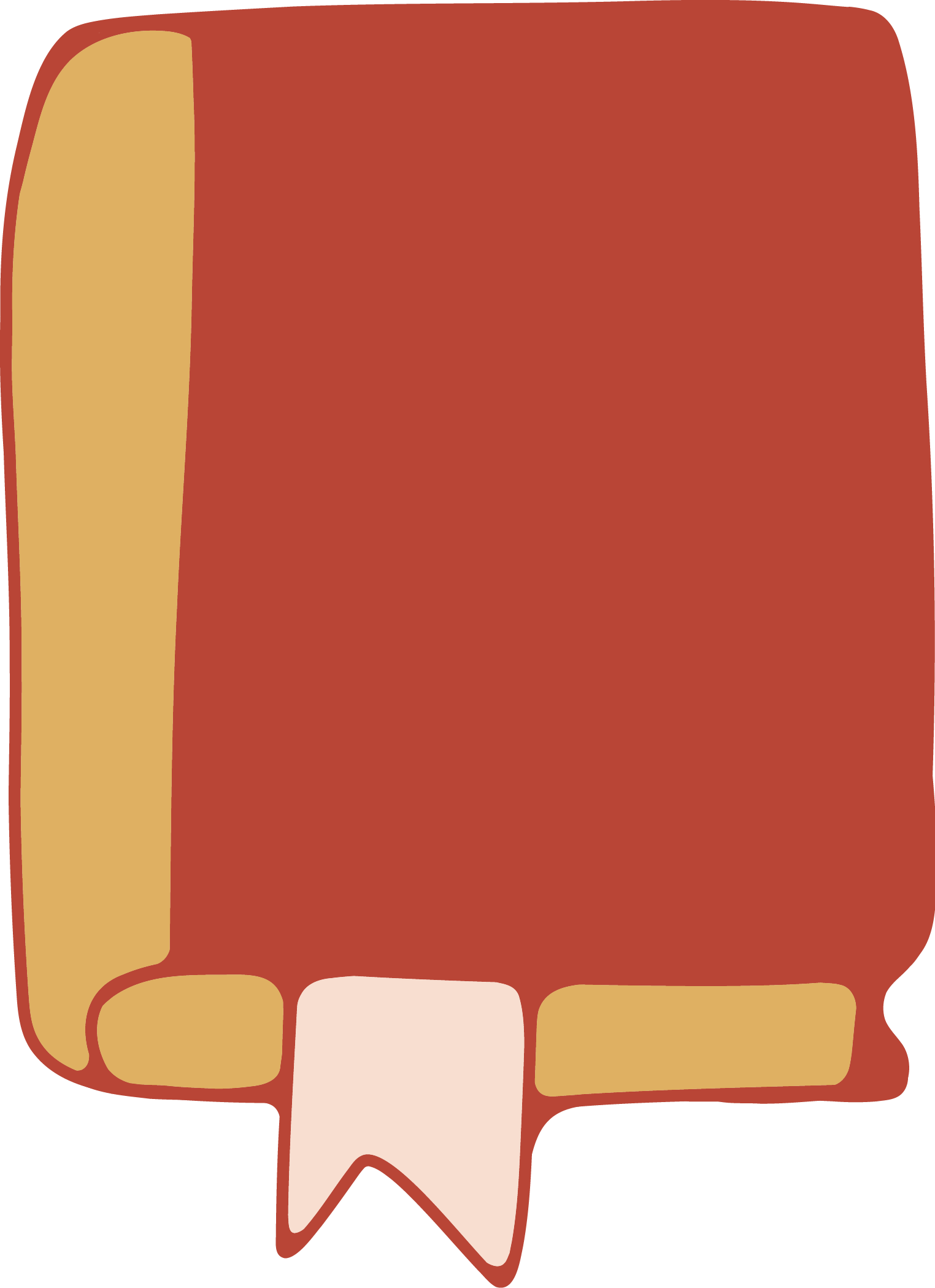 A stylized illustration of a book - brand strategy icon.