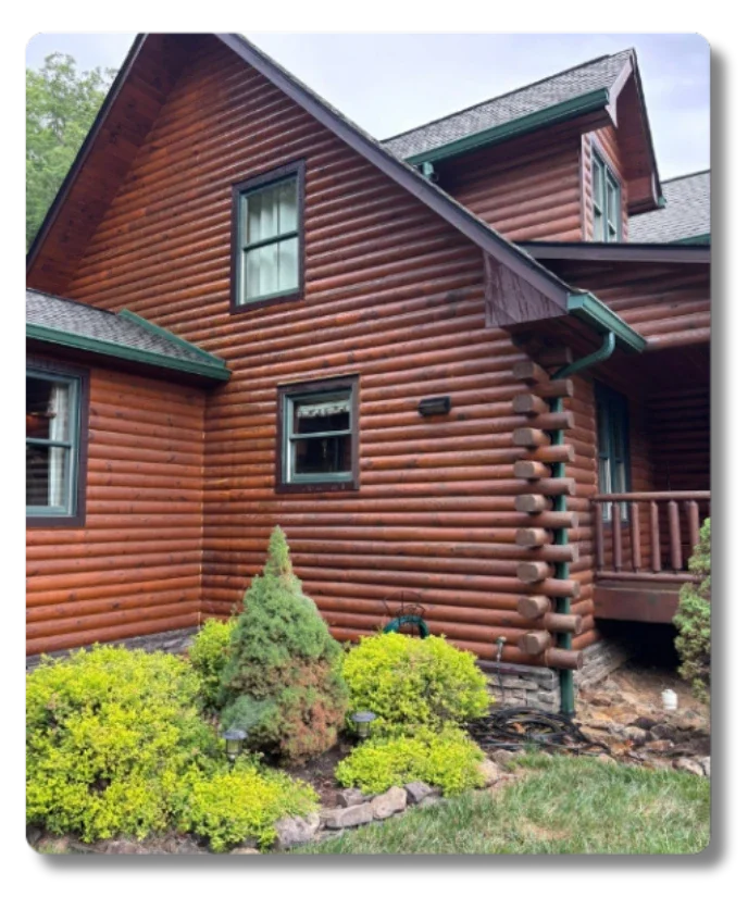 House washing before - Hot Shot Pressure Washing Salem VA