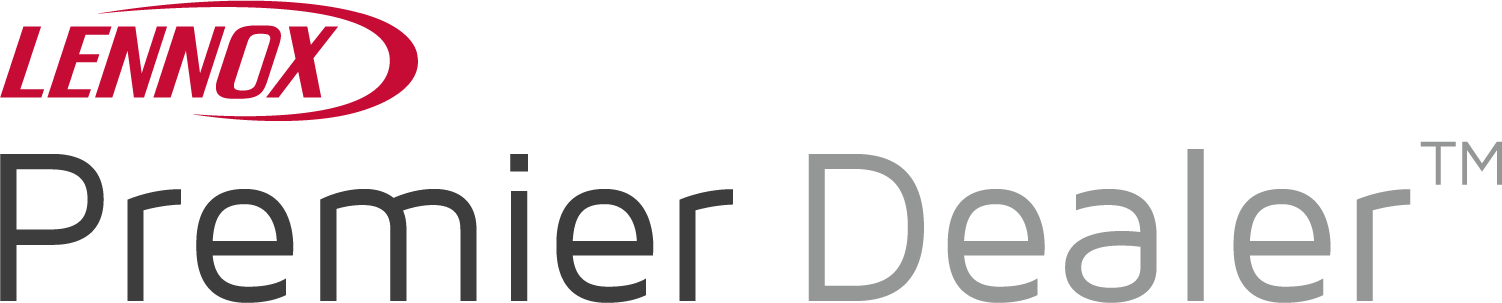 Lennox Premier Dealer logo in red and black.