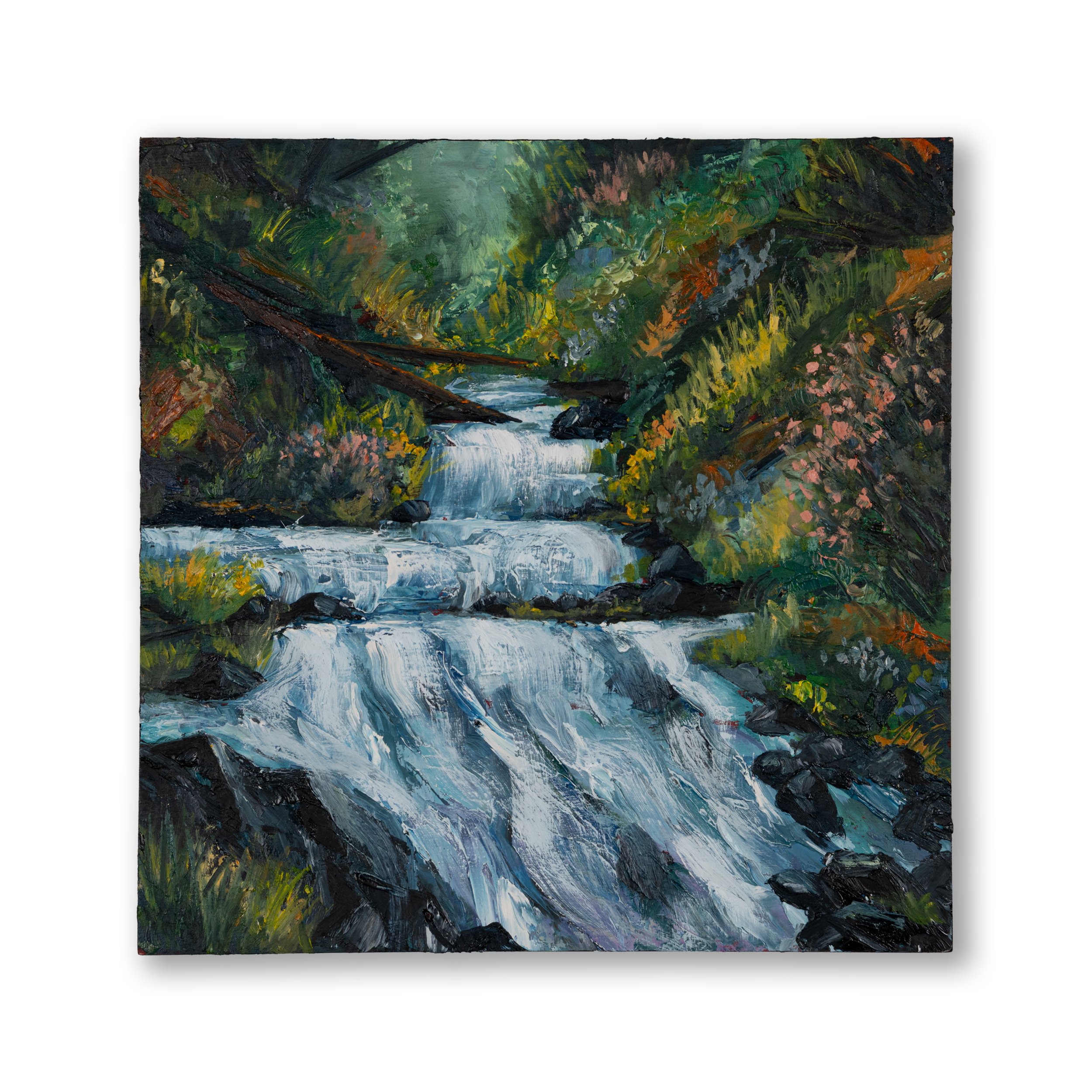 "Juniper Mist" - Embellished Canvas Print