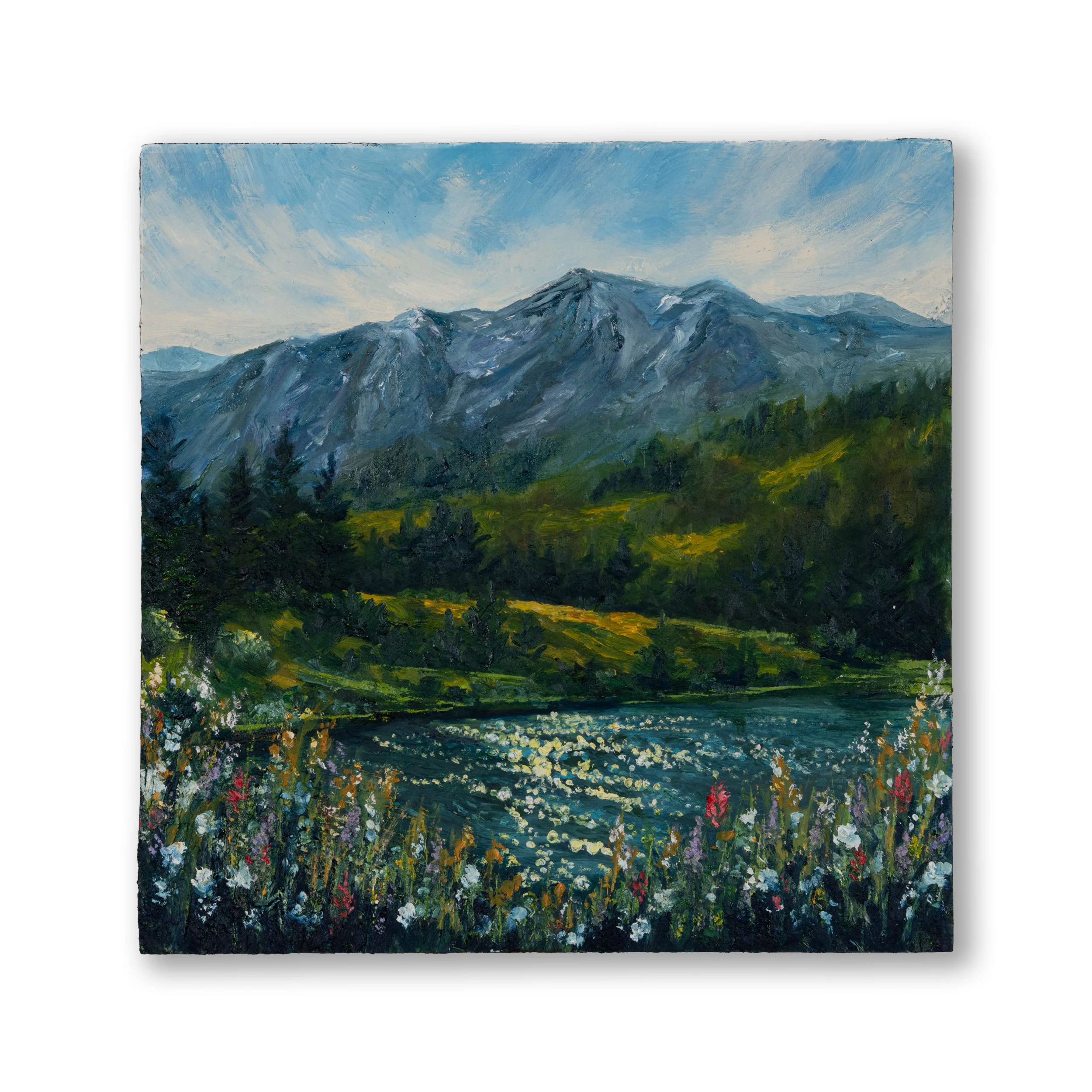 "Gentle Alpine Sparkles" - Paper Print