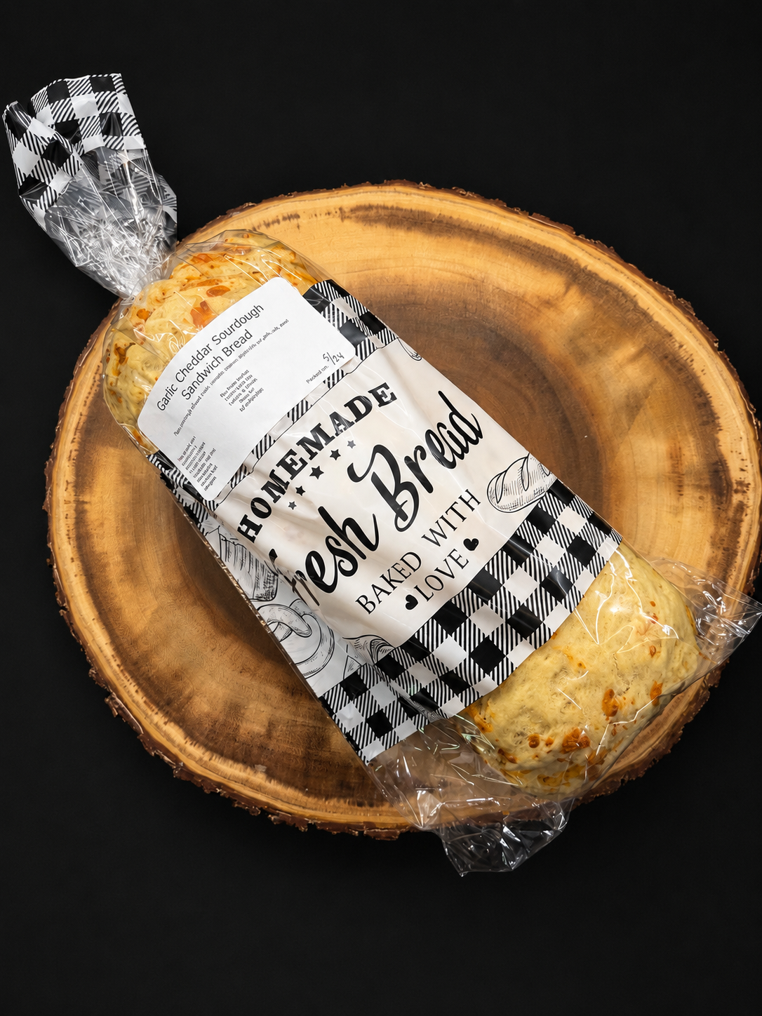 Sourdough Cheddar Garlic Sandwich Loaf