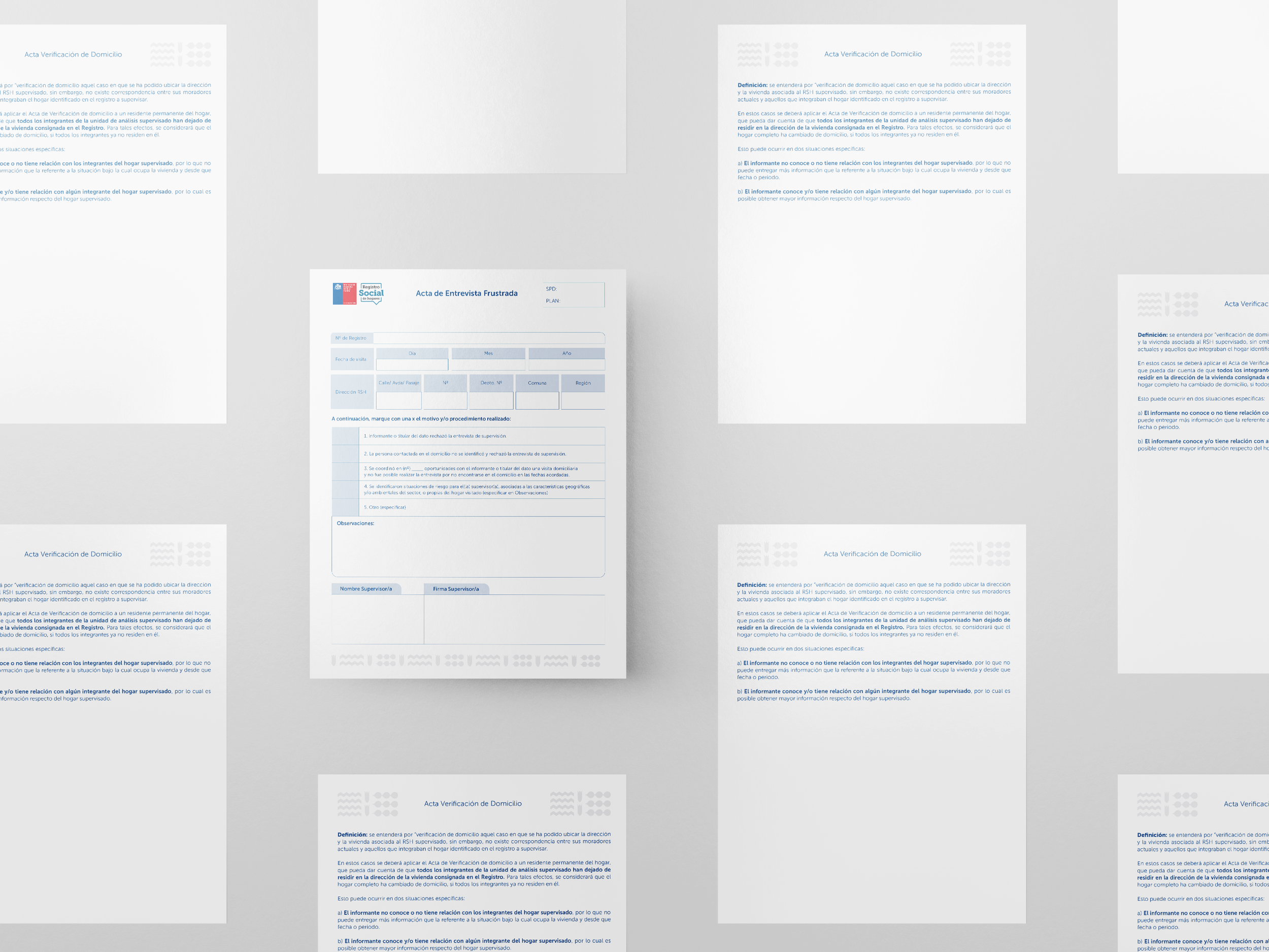 Formularios y documentos Registro Social de Hogares