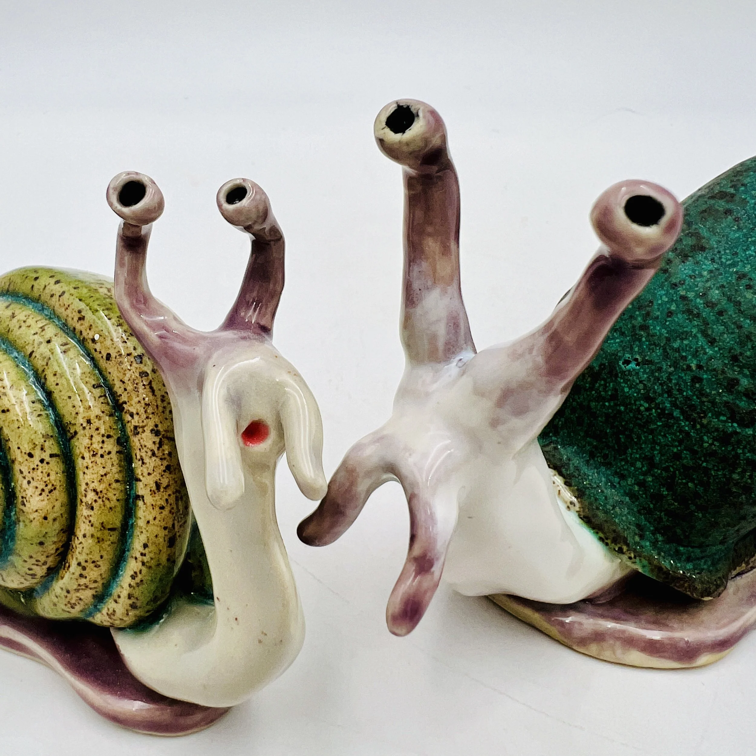  ceramic snails