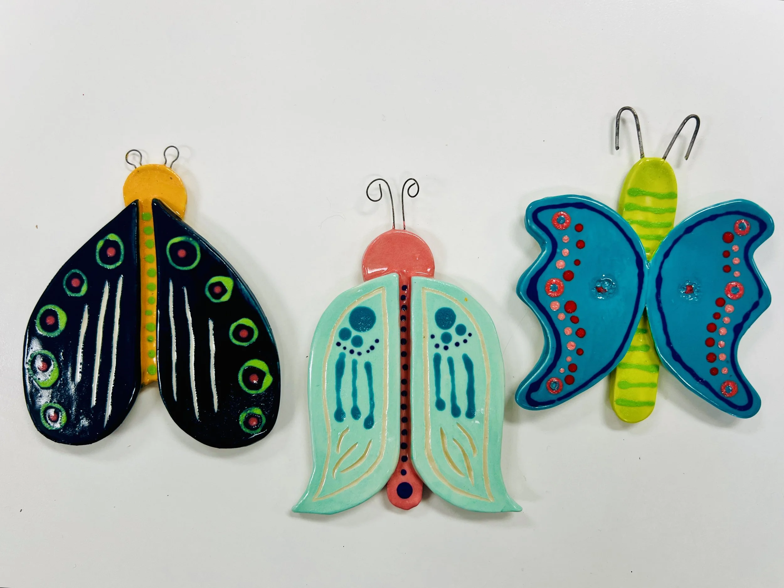  ceramic bugs in a cartoon style