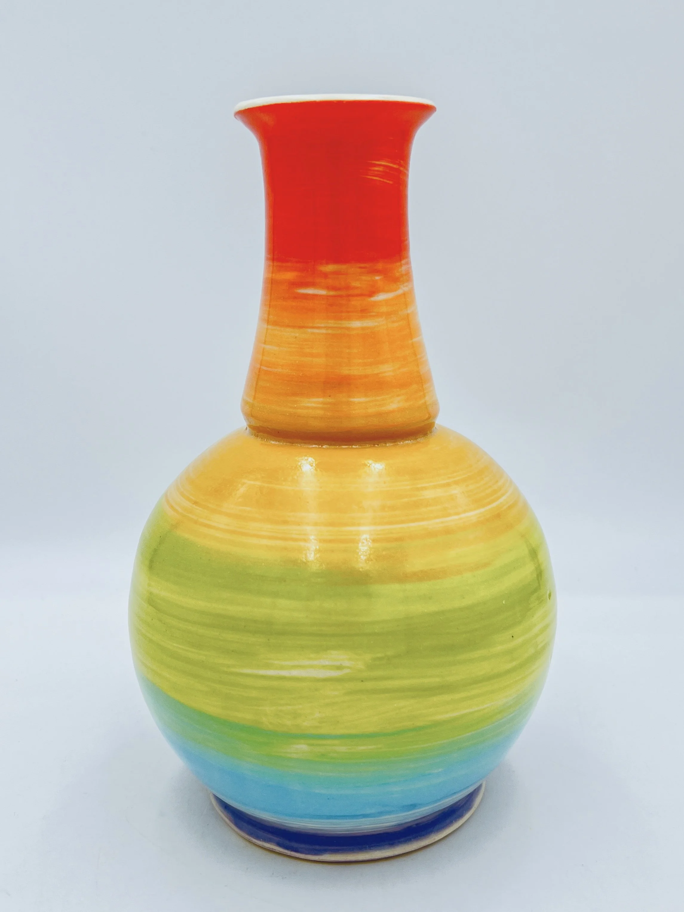  Rainbow ceramic vase