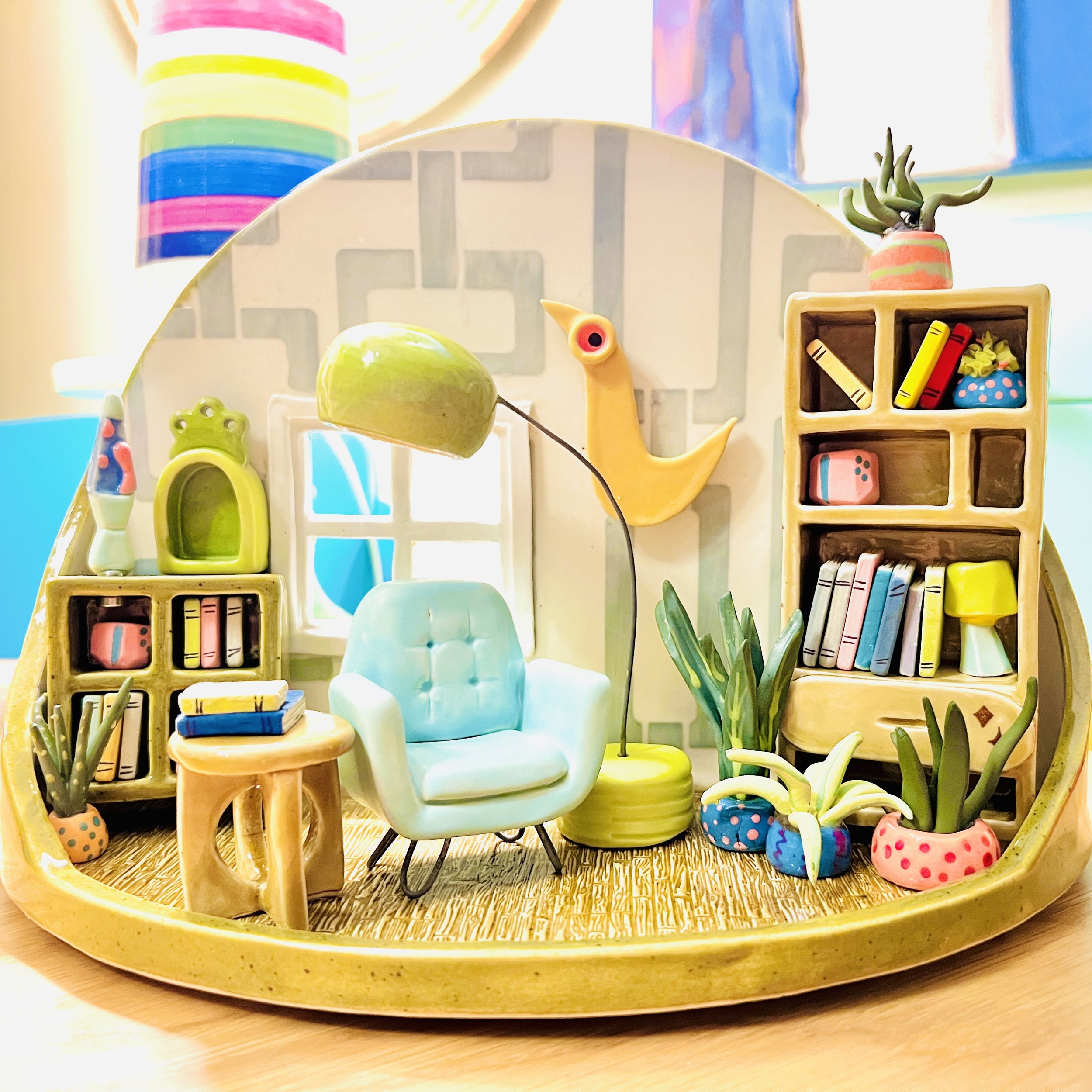 mid-century modern dollhouse