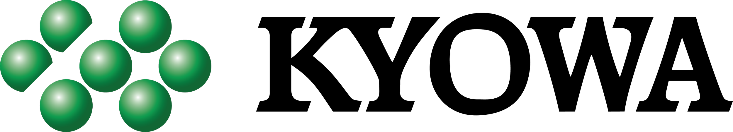 Illustration of a chemical structure with seven green spheres connected by lines.