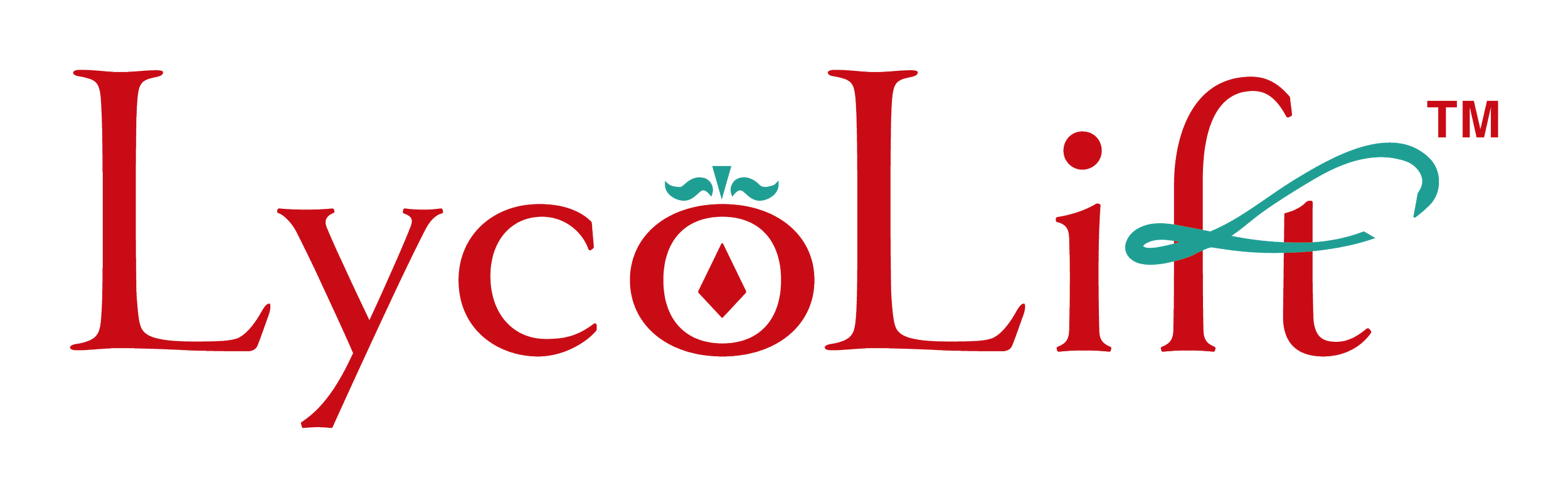 Lycolift logo with red text and teal accents and a small TM symbol.