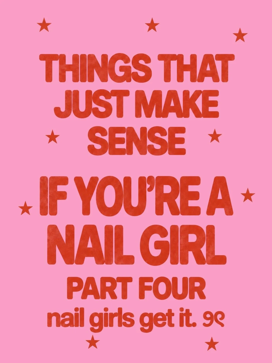 part four because apparently we all share the same nail girl brain. ♡

from finding nail inspo in the grocery store to having 400 pictures of your own hands&hellip; some things just make sense when you love nails.

and can we talk about the nail arti