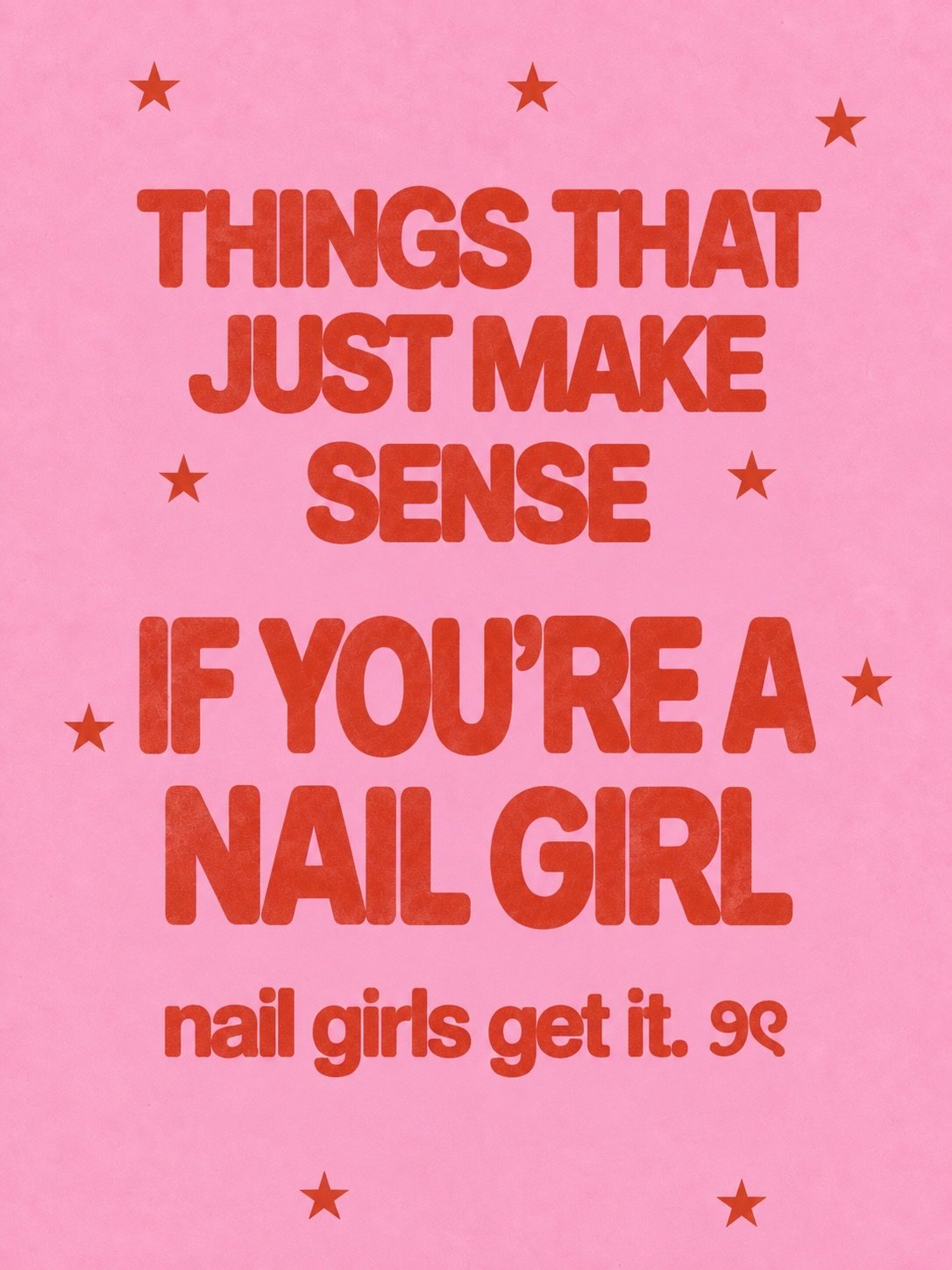 nail girls, i fear we&rsquo;re never beating the allegations. 

part five because apparently there&rsquo;s an unlimited amount of things that just make sense if you&rsquo;re a nail girl, the medically concerning claw position when you&rsquo;re painti