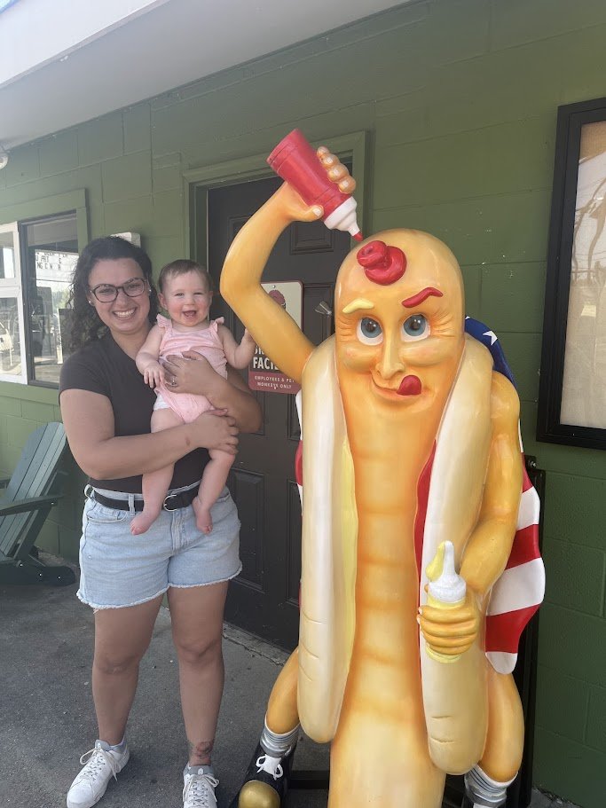 Aunt Greta with Hazel 2026