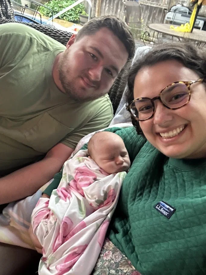 Uncle Jacob & Aunt Greta with Hazel 2025
