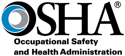 OSHA logo with the words 'Occupational Safety and Health Administration' below it.